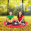 2-in-1 40 Inch Kids Hanging Chair Detachable Swing Tent Set-Orange - Gallery View 1 of 13