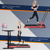 Costway SuperFit Treadmill Folding 2-in-1 No Armrests 2.25 HP App Connect Speaker LED Display and Remote Control New