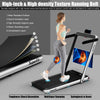 Costway SuperFit 2 in 1 Folding Treadmill 2.25 HP App Speaker Remote Control New