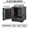 Vevor Insulated Food Pan Carrier 81 Qt Stackable Hot and Cold Transport Box with Wheels New