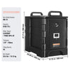 Vevor Insulated Food Pan Carrier 81 Qt Stackable Hot and Cold Transport Box with Wheels New