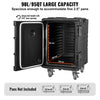 Vevor Insulated Food Pan Carrier 95 Qt Stackable Hot and Cold Transport Box with Wheels New