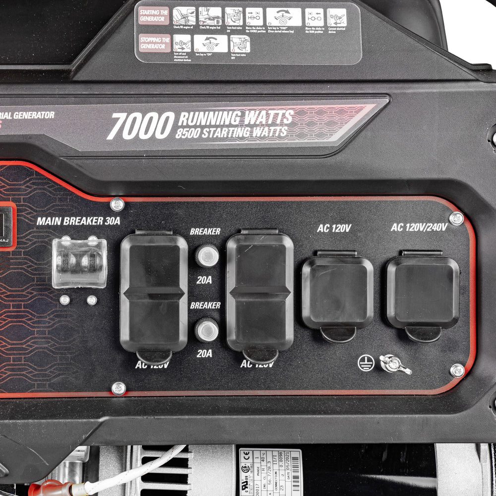 Industrial Generator SCGH8500 control panel detail