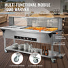 Vevor Food Warmer 5-Pan 20.6 Qt Commercial Steam Table 3750W Stainless Steel with Sneeze Guard New