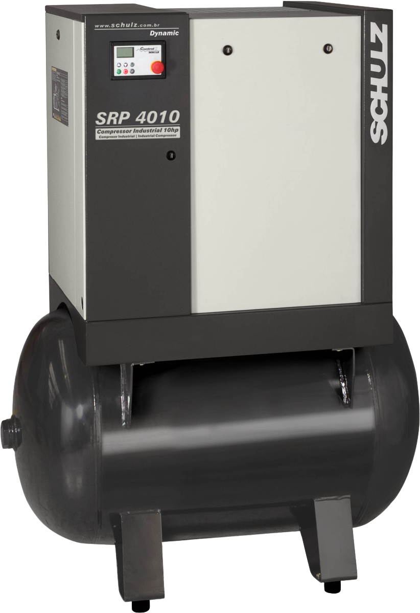 Schulz SRP-4010 Dynamic Air Compressor 10 HP 120 gal. 208-230V 3-Phase Horizontal New