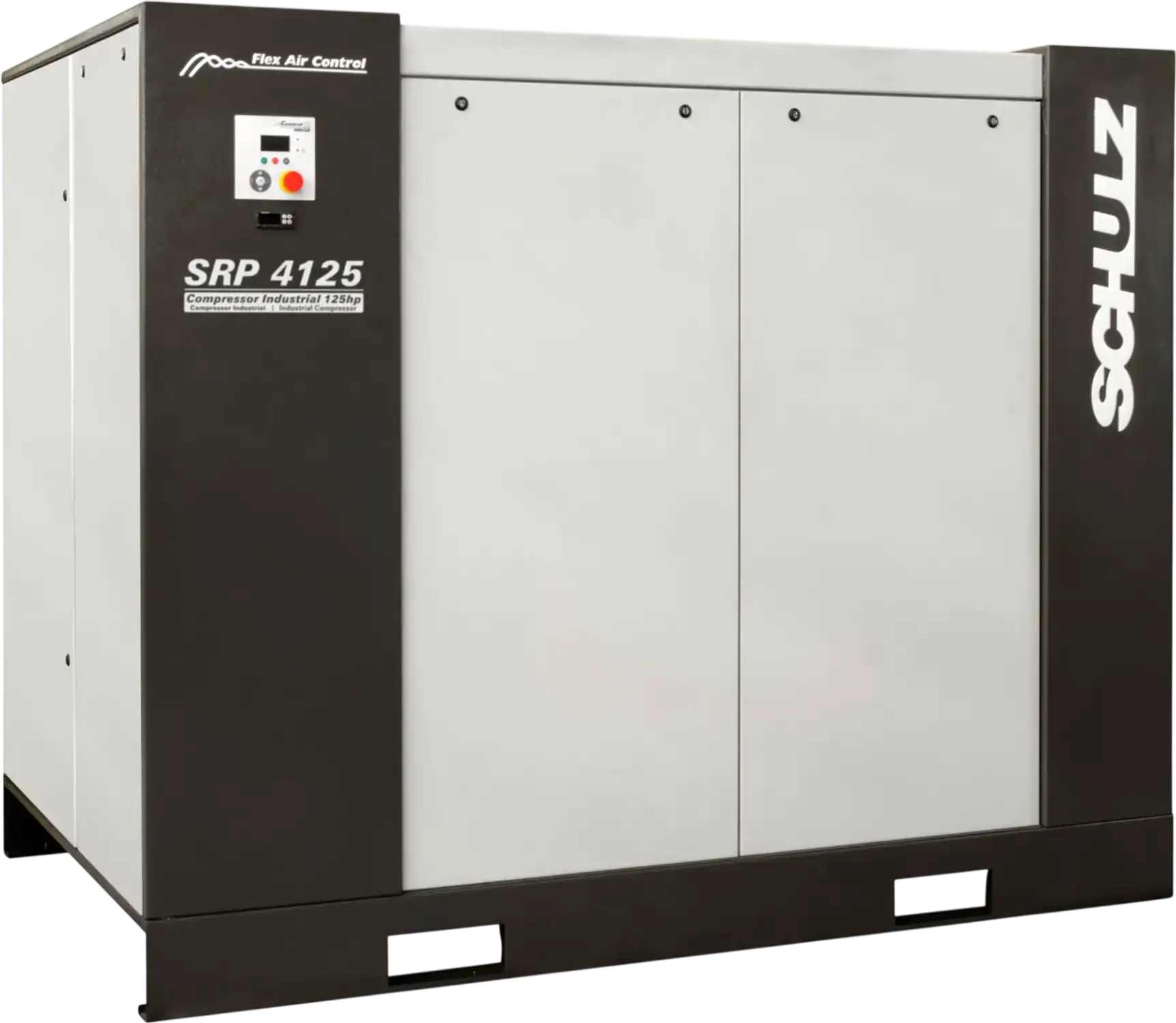 Schulz Flex Rotary Screw Air Compressor 125 HP 460V 3-Phase 500 CFM 125 PSI SRP-4125 FLEX New