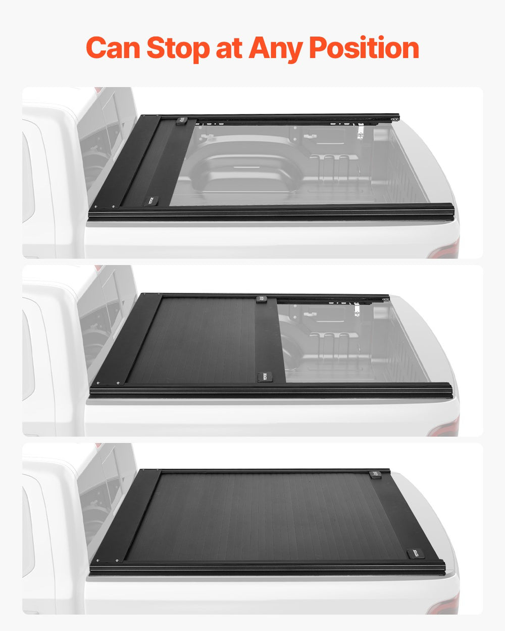 Vevor Truck Bed Tonneau Cover Retractable 5.5' Hard Cover for 2009–2024 Ford F-150 New