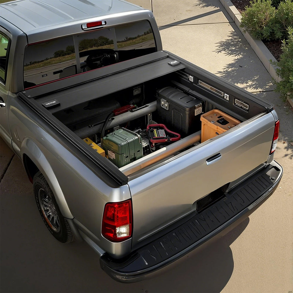 Vevor Truck Bed Tonneau Cover 5.5' Hard Retractable with T-Slot Rails for 2022–2024 Toyota Tundra New