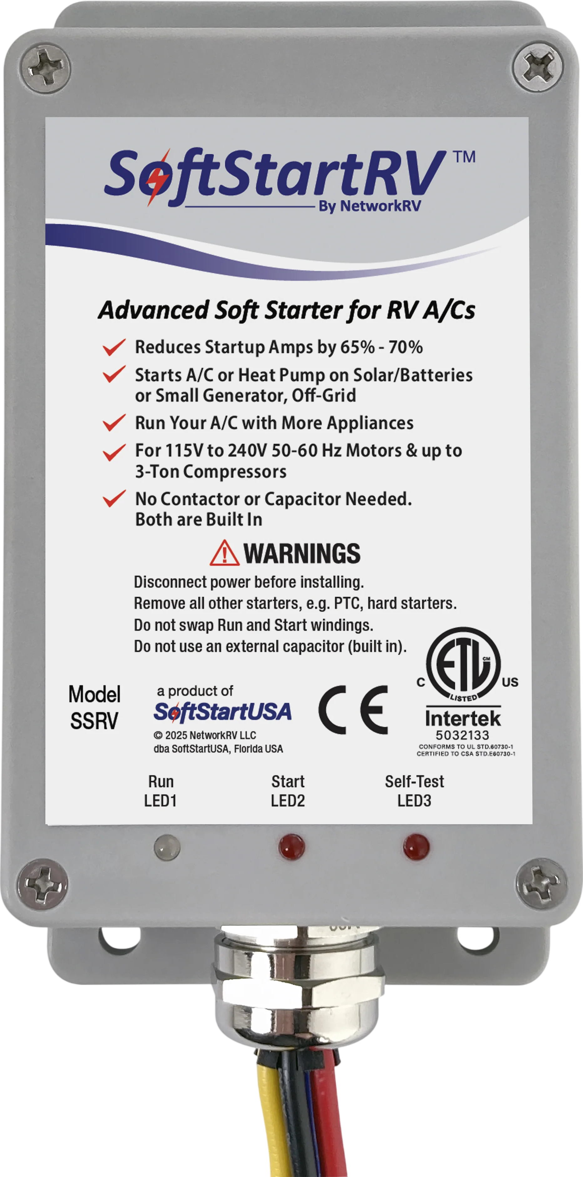 SoftStartRV Advanced Soft Starter for RV Air Conditioners 115-240V New