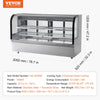 Vevor Refrigerated Display Case 32 Cu Ft Stainless Steel with 4 Adjustable Shelves New