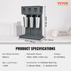 Vevor Milkshake Maker 375W Commercial Triple Head Drink Mixer with 3-Speed and 3 Stainless Steel Cups New