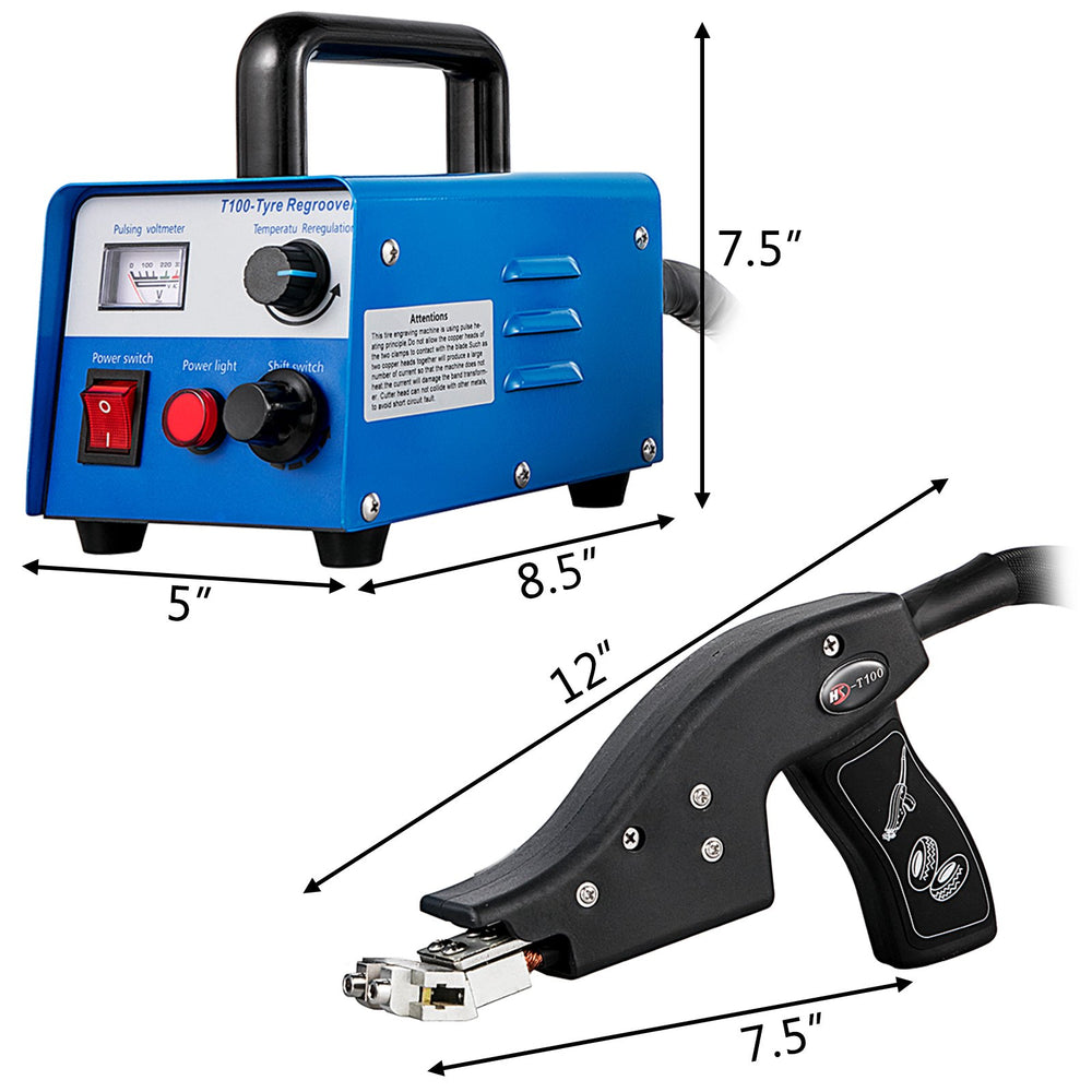 Vevor Truck Tire Grooving Tool 400W 110V Rubber Groover with Blades New