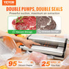 Vevor Vacuum Sealer Machine 350W Dual Pump Automatic Manual Seal Built-in Cutter Dry and Moist Food New