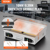 Vevor Flat Top Griddle 25.9" x 15.7" 2800W Commercial Countertop Electric Grill 122-572°F Stainless Steel New