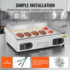 Vevor Flat Top Griddle 25.9" x 15.7" 2800W Commercial Countertop Electric Grill 122-572°F Stainless Steel New