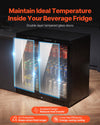 Vevor 246-Can Commercial Beverage Refrigerator Built-In or Freestanding Glass Door New