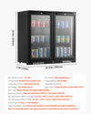 Vevor 246-Can Commercial Beverage Refrigerator Built-In or Freestanding Glass Door New
