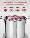 Vevor Commercial Food Processor 10.6 Qt  Vegetable Chopper 1100W 1400 RPM Stainless Steel New