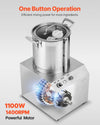 Vevor Commercial Food Processor 10.6 Qt  Vegetable Chopper 1100W 1400 RPM Stainless Steel New