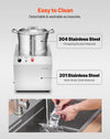 Vevor Commercial Food Processor and Vegetable Chopper 6.3 Qt 750W Stainless Steel New