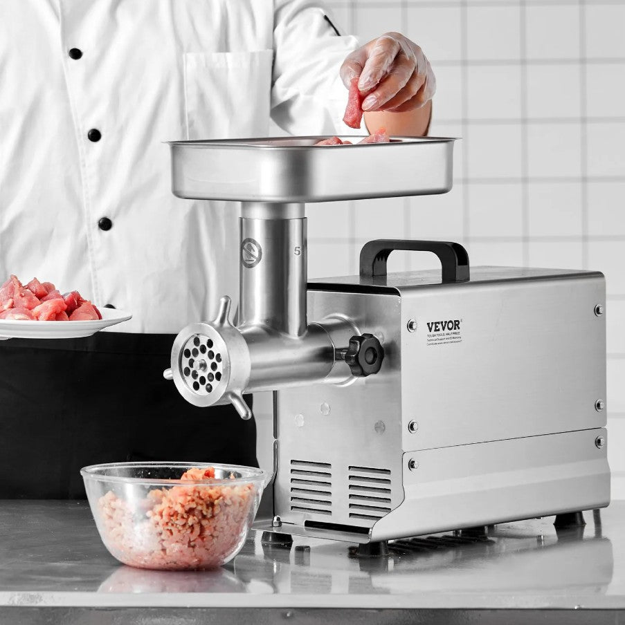 Vevor Commercial Electric Meat Grinder 5 Lbs/Min 300W Stainless Steel Sausage Stuffer New