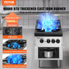 Vevor Commercial Gas Range Stove 180000 BTU 2-Burner Stainless Steel Natural Gas/Propane New