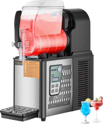 Vevor Commercial Slushy Machine 1.05 Gal Single Tank with Digital Controls and Auto Cleaning New