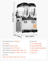 Vevor Commercial Slushy Machine 2 Tank 3.17 Gal Each with Digital Controls and Auto Cleaning New