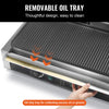 Vevor Panini Press Grill 19" x 9" Electric Griddle with Ridged Plates 122°F-572°F Temperature Range New