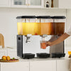 Vevor Commercial Beverage Dispenser 4.8 Gal x 3 Tanks Cold Beverage Machine New