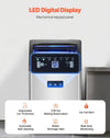 Vevor Commercial Ice Maker 130 Lbs/24H Freestanding Machine with 33 Lbs Storage New