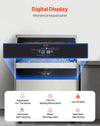 Vevor Commercial Ice Maker 265 Lbs/24H Freestanding Cabinet 88 Lbs Storage New