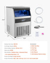 Vevor Commercial Ice Maker 200 Lbs/24H with 66 Lbs Storage and Self-Cleaning New