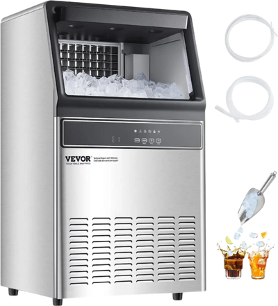 Vevor Commercial Ice Maker 160 Lbs/24H 55 Cubes Freestanding with Self-Cleaning New