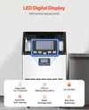 Vevor Commercial Ice Maker 150 Lbs/Day 33 Lbs Storage Dual Water Inlet and Self-Cleaning New