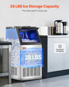 Vevor Commercial Ice Maker 80 Lbs/24H 36 Cubes per Cycle 28 Lbs Storage with Auto Clean New