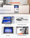 Vevor Commercial Ice Maker 80 Lbs/24H 36 Cubes per Cycle 28 Lbs Storage with Auto Clean New