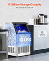 Vevor Commercial Ice Maker 100 Lbs/24 Hr Stainless Steel 16 Lb Storage New