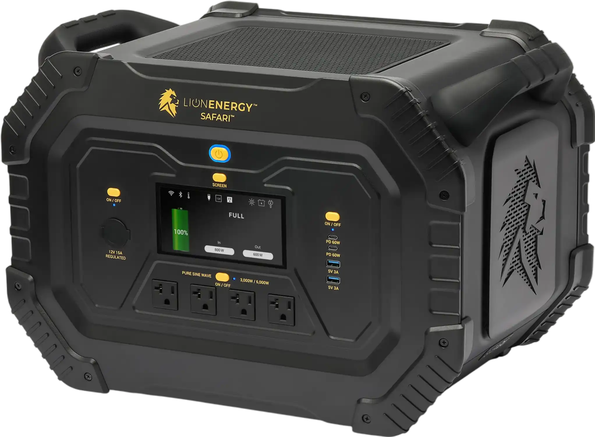 Lion Energy Safari 3000W/1612Wh Solar Generator with LiFePO4 Battery RFB
