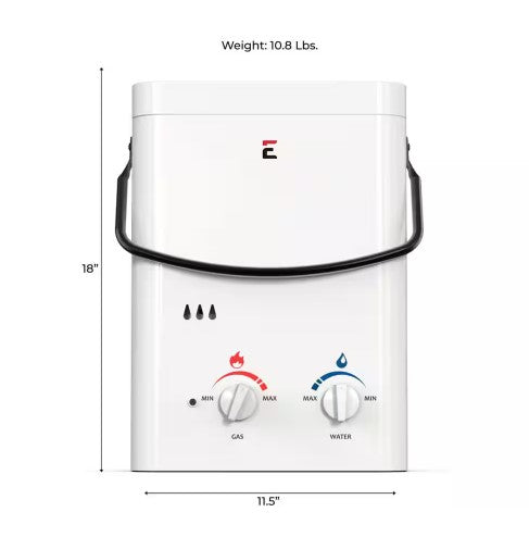 Eccotemp L5 1.5 GPM Propane Tankless Water Heater w/ EccoFlo Pump & Strainer Manufacturer RFB