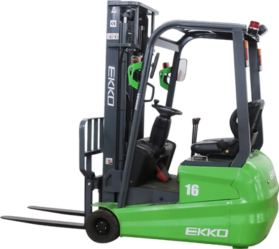 Ekko Lithium Forklift 3-Wheel 24V with Adjustable Forks 216