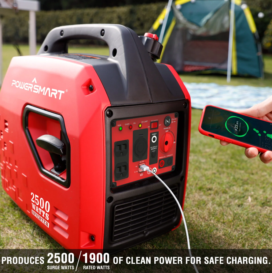 Powersmart PS5025 Inverter Generator 1900/2500W Gas 4 Stroke New