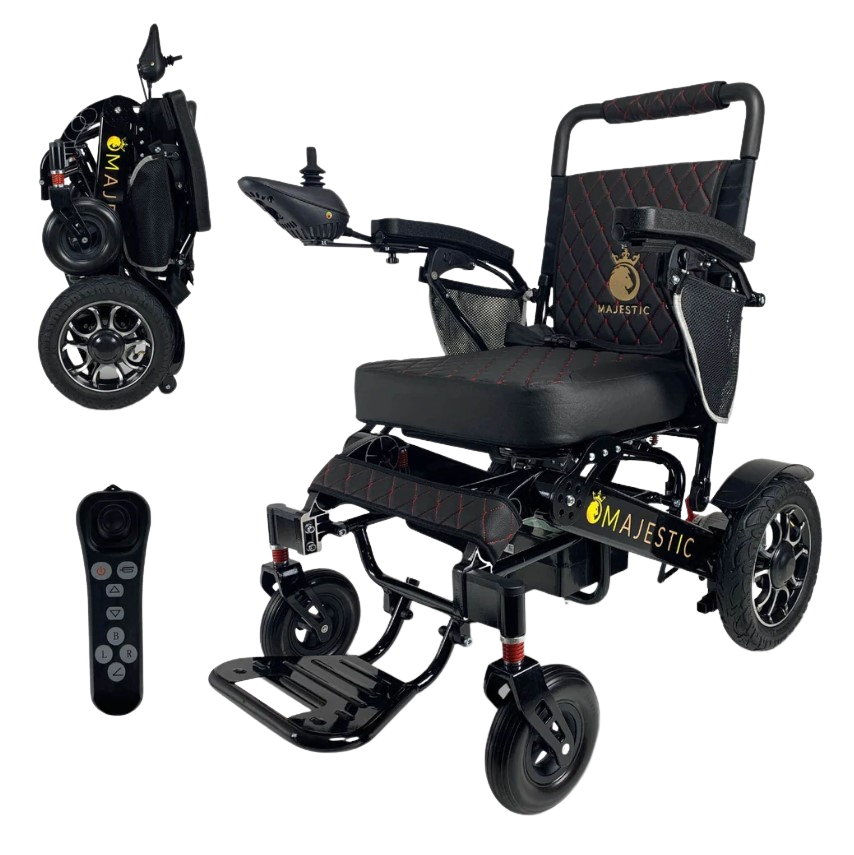 ComfyGO Majestic IQ-7000 Manual Folding Remote Controlled Electric Wheelchair New