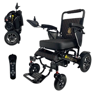 ComfyGO Majestic IQ-7000 Manual Folding Remote Controlled Electric Wheelchair New