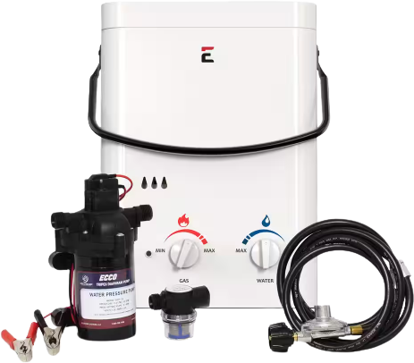 Eccotemp L5 1.5 GPM Propane Tankless Water Heater w/ EccoFlo Pump & Strainer Manufacturer RFB