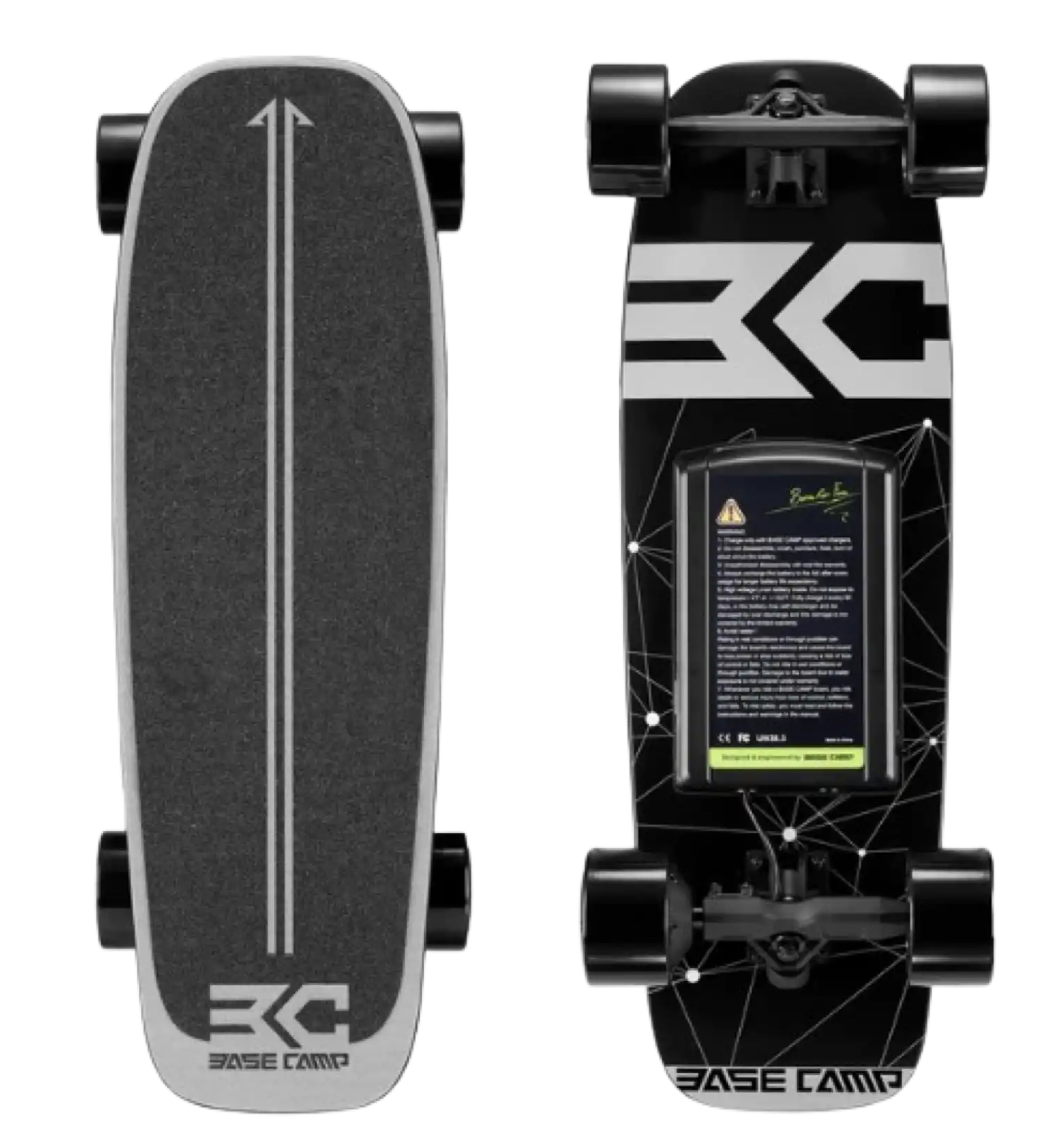 Base Camp F11 9 Mile Range 10 MPH 300W Electric Skateboard New