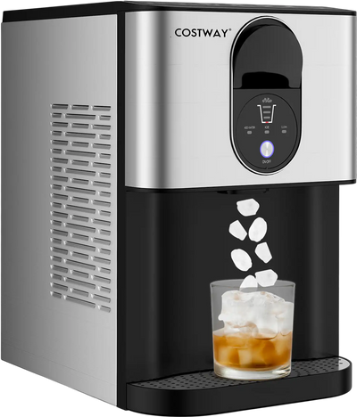 Costway Countertop Self-Dispensing Nugget Ice Maker Soft Chewable Pellet Ice 97241568 New