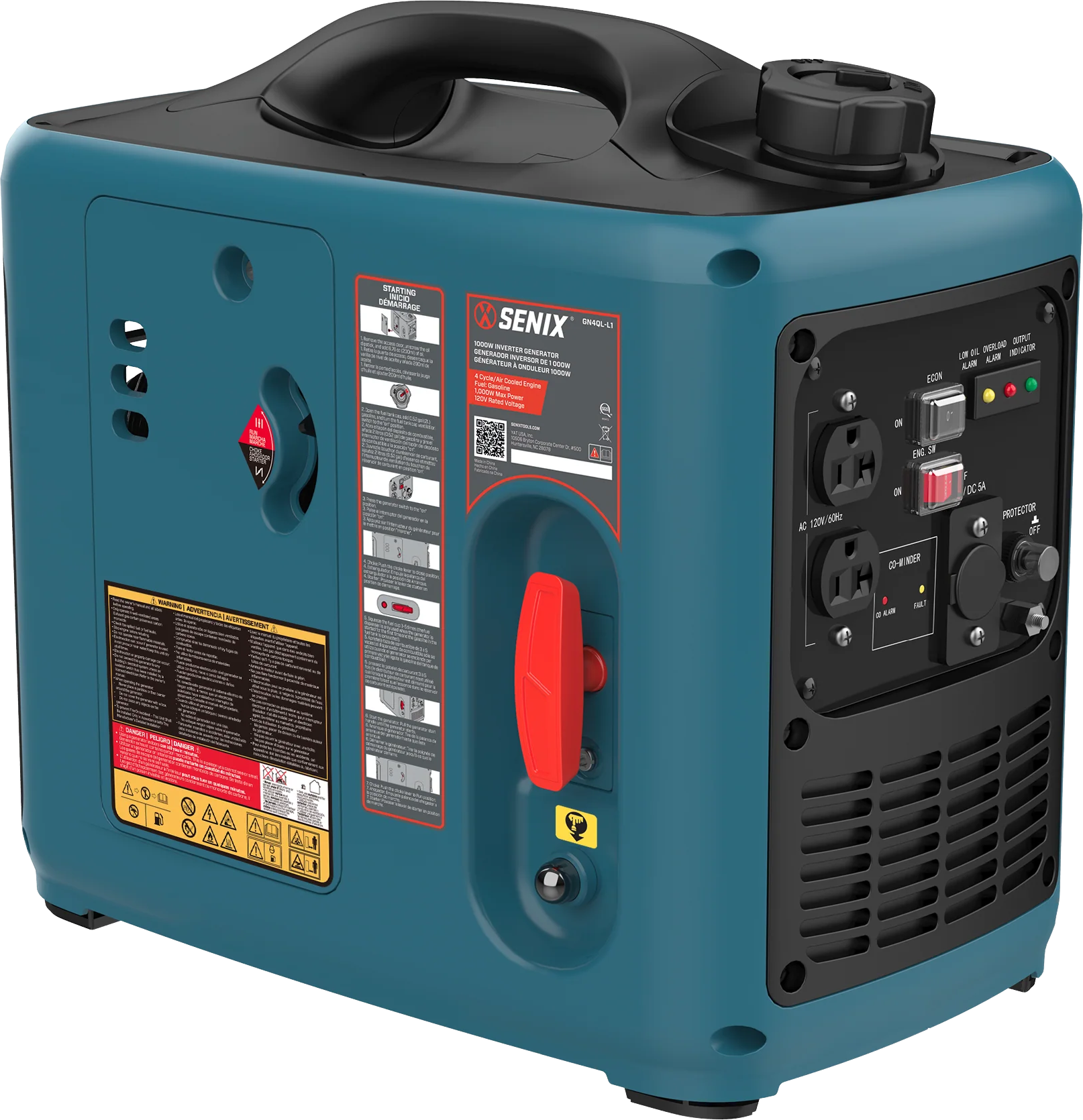 Senix GN4QL-L1 Gas Inverter Generator 1000W Portable New