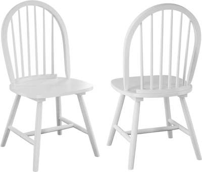 Costway Set of 2 Vintage Wood Dining Chairs Spindle Back 93108725 New