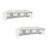 Large 10 x 30 feet canopy tent with 5 removable sidewalls, ideal for outdoor parties, weddings, and events.